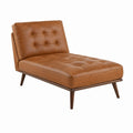 Chaiselongue Relaxliege Cognac PU-Kunstleder rechteckig 145 x 72 x 84 cm